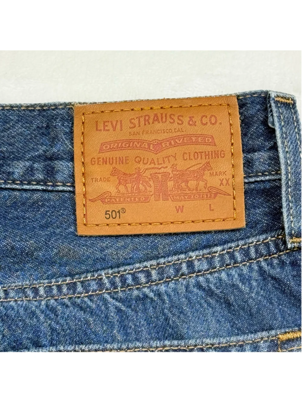 Men's Levi's Premium 501‎ 30x30 Button Fly Straight Fit Jeans